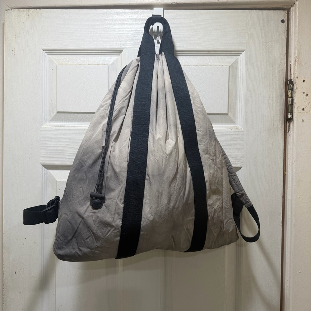 COS Gray Duffel Bag with Black Straps